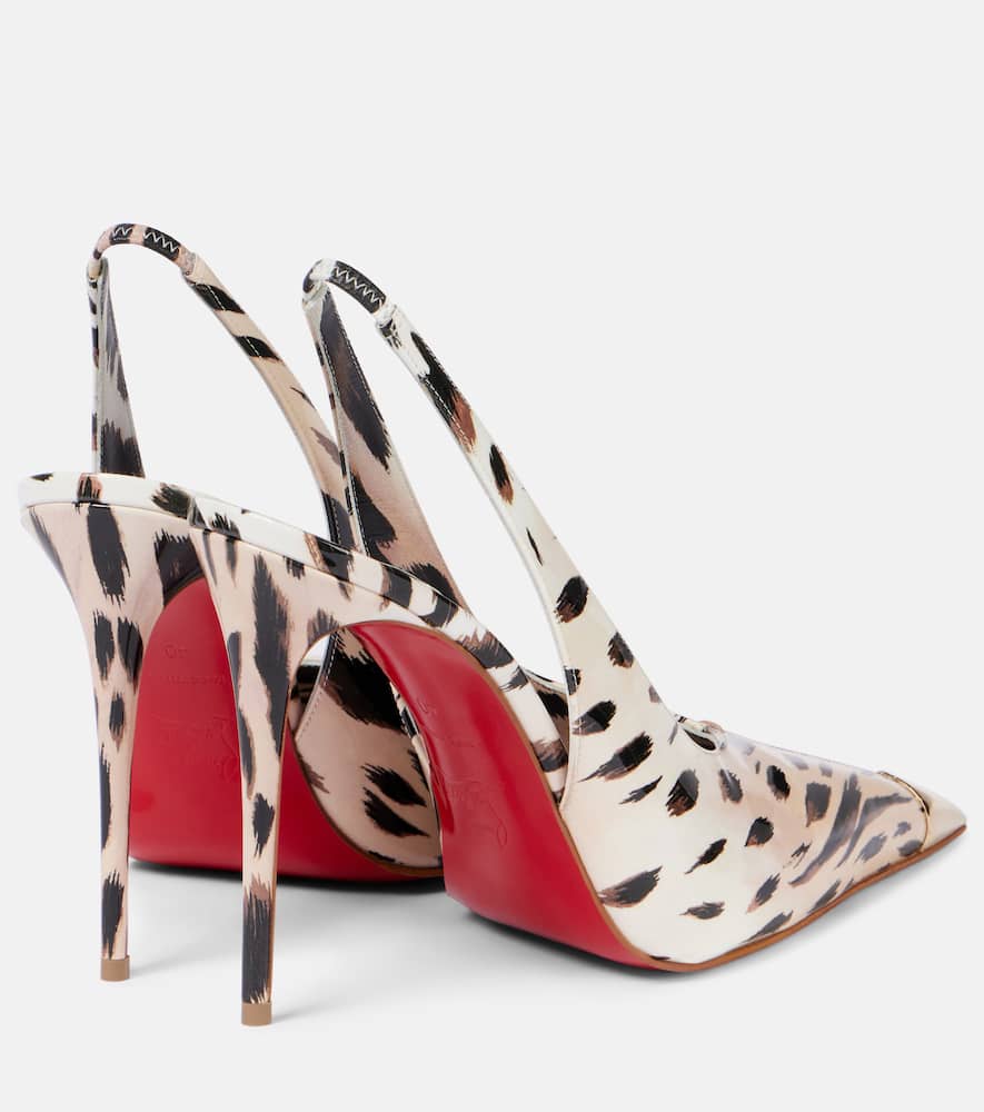 Christian Louboutin Katissima Patent Leather Slingback Pumps