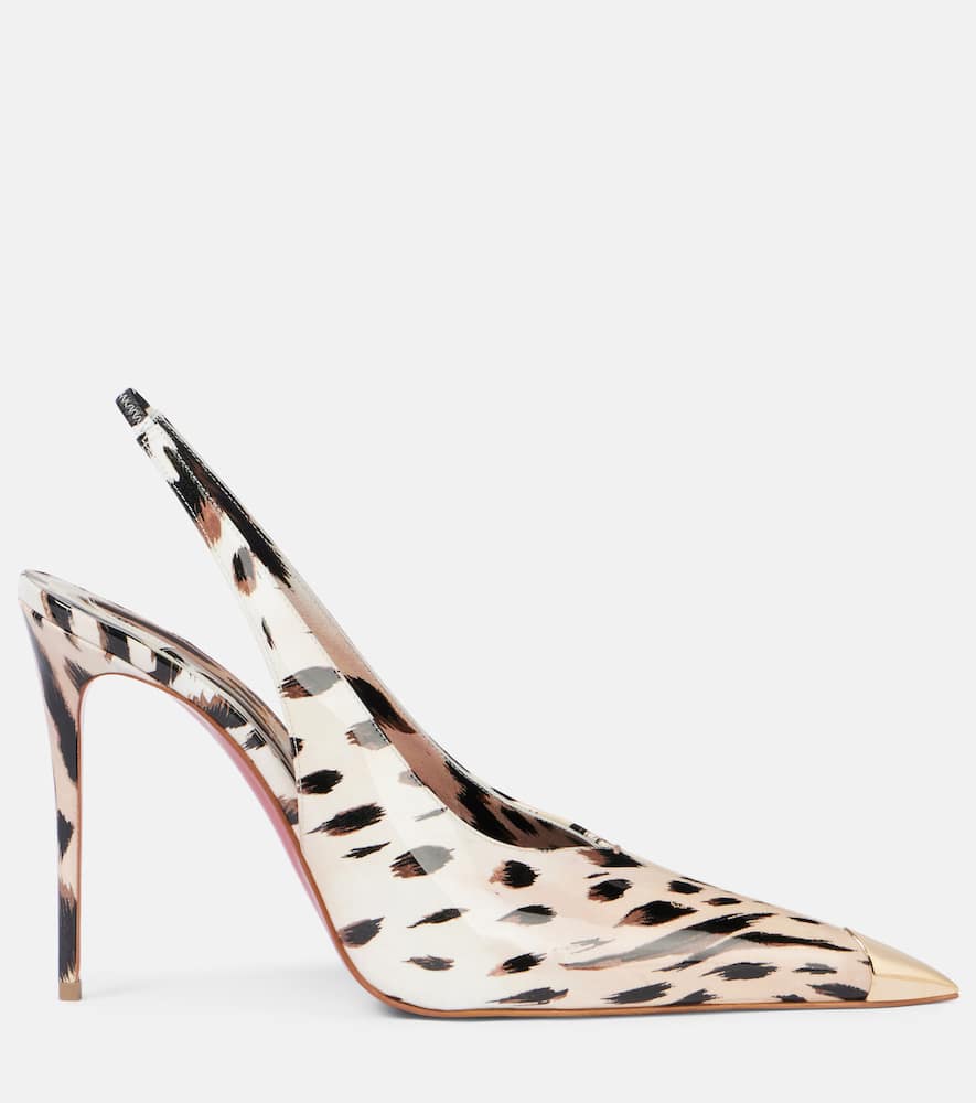 Christian Louboutin Katissima Patent Leather Slingback Pumps