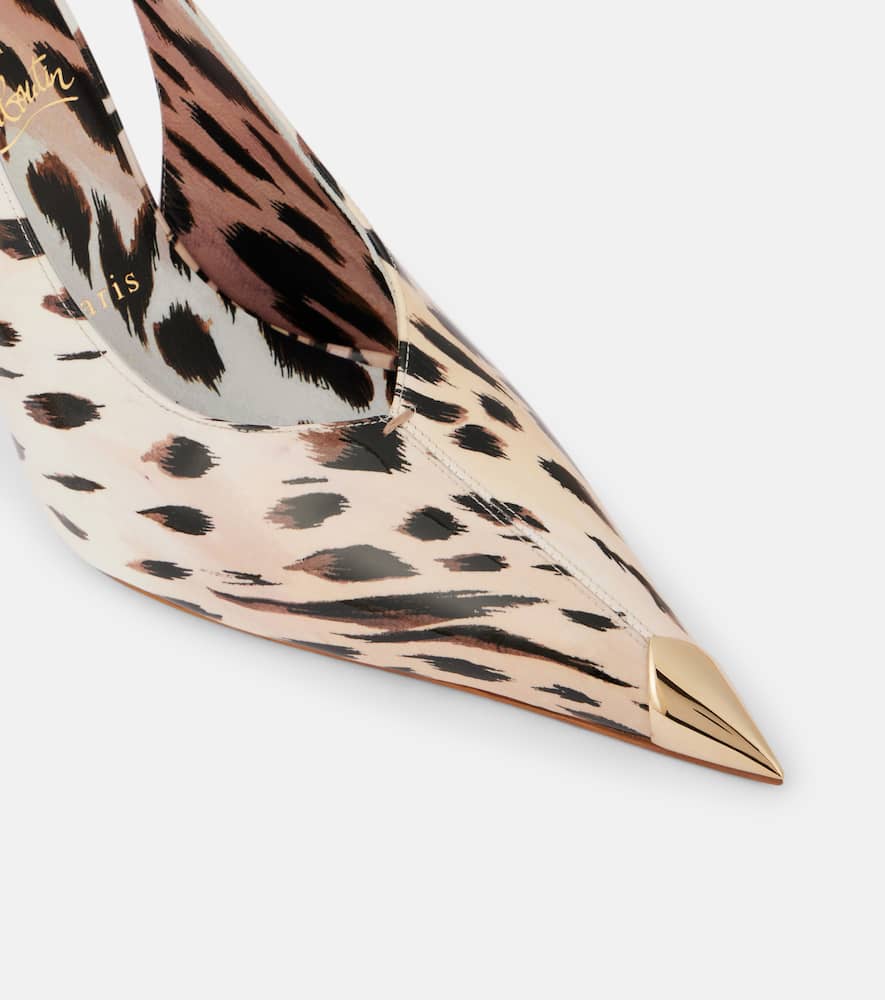 Christian Louboutin Katissima Patent Leather Slingback Pumps