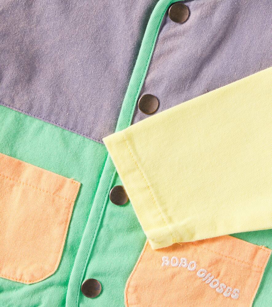 Bobo Choses Baby Colorblock Cotton Jacket In Multicoloured