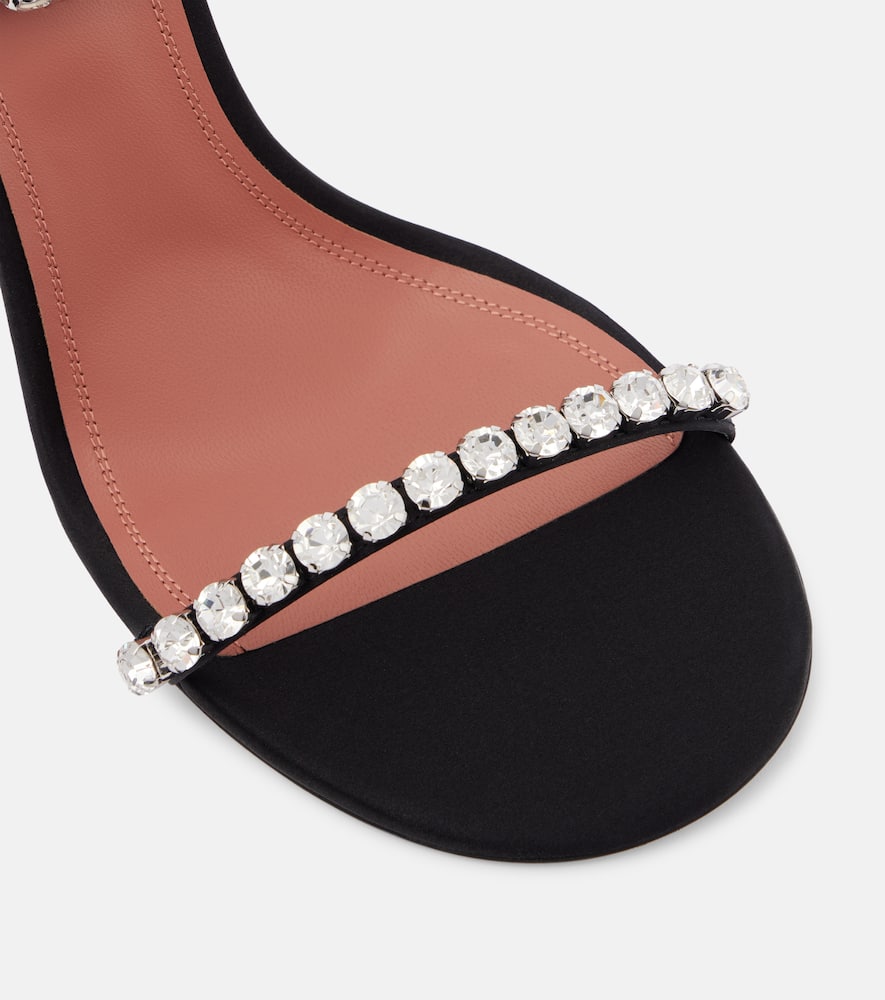 Amina Muaddi 95mm Gigi Sandals In Schwarz