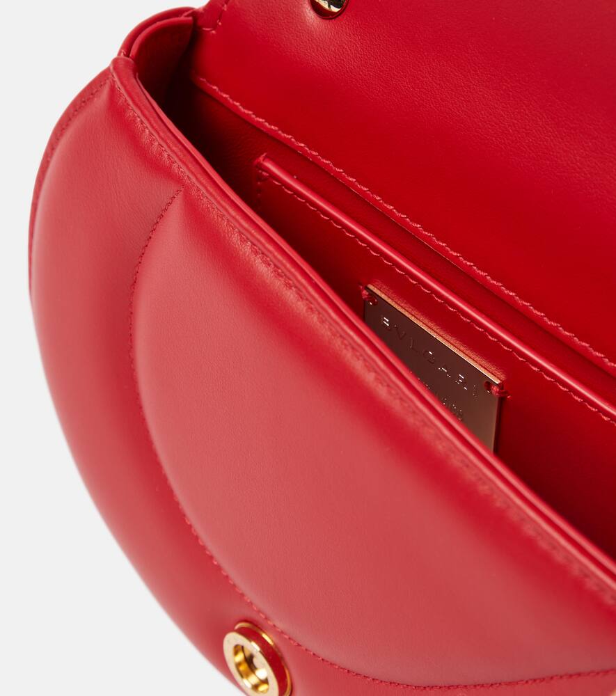 Bvlgari Serpenti Cuore 1968 Leather Shoulder Bag In Red