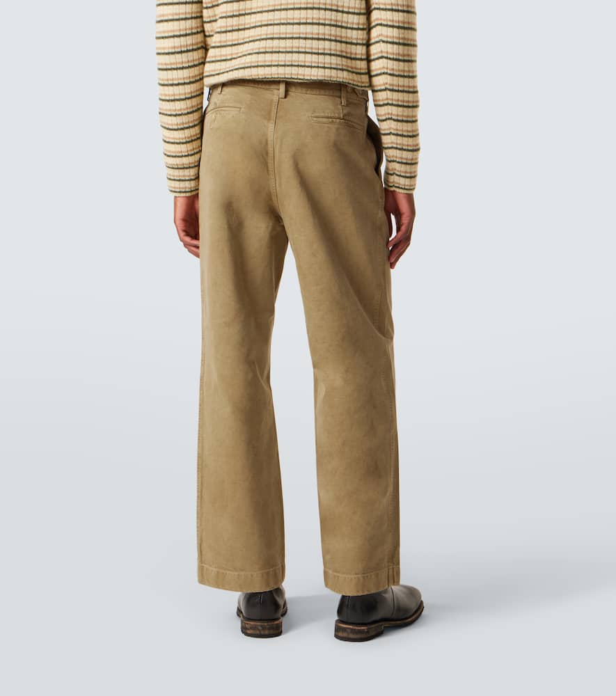 Auralee Cotton Chinos In Brown