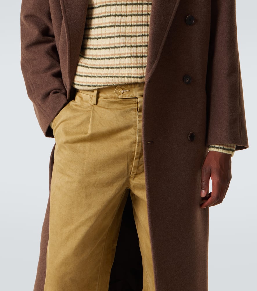 Auralee Cotton Chinos In Brown