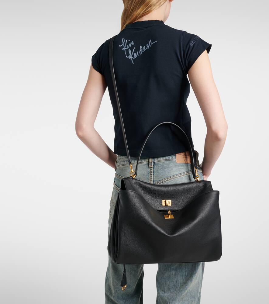 Balenciaga Rodeo Medium Leather Tote Bag