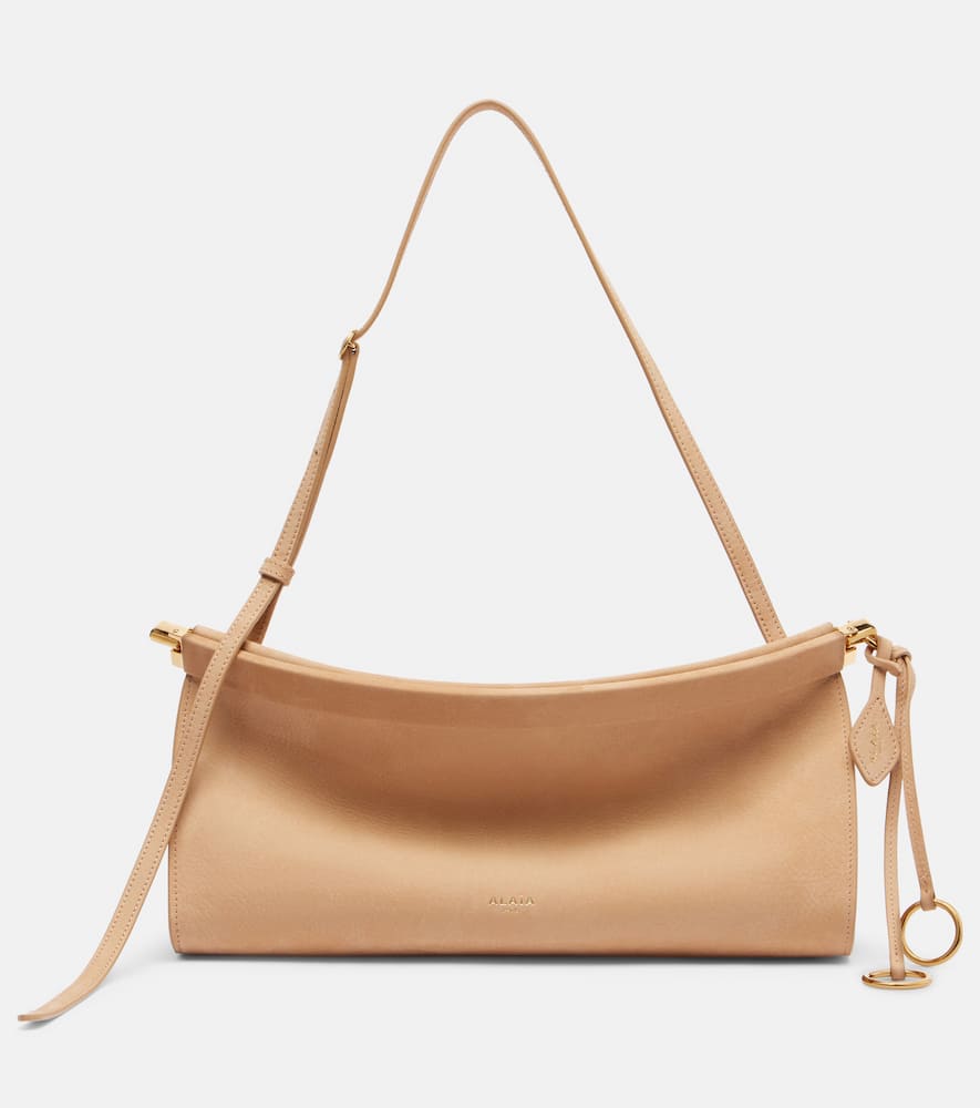 Alaïa Le Click Medium Leather Shoulder Bag In Sand