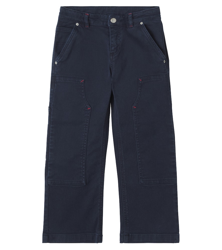 Bonpoint Ewann Cotton Pants In Blue
