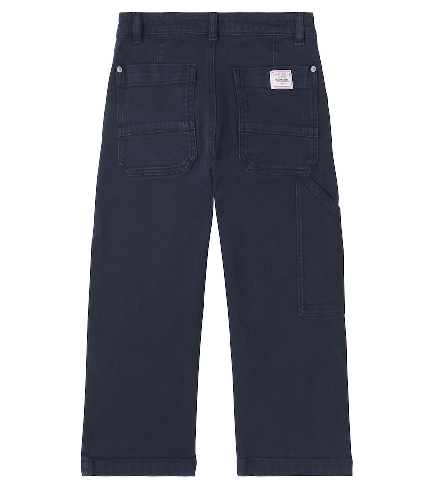 Bonpoint Ewann Cotton Pants In Blue