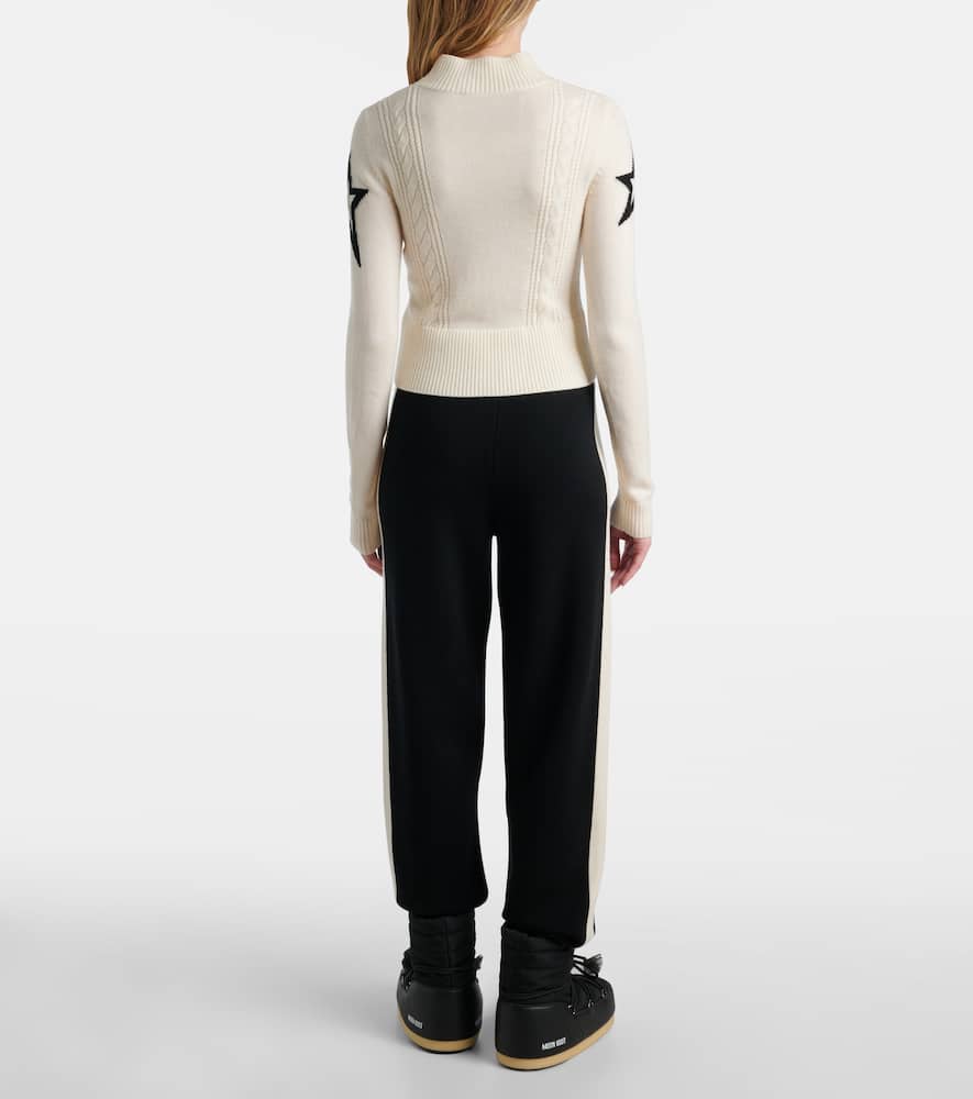 Perfect Moment Intarsia Wool Sweater In White