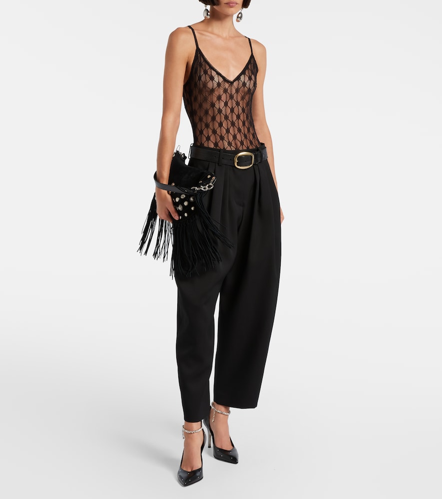  Isabel Marant Isabel Marant Mildy Sheer Lace Bodysuit 