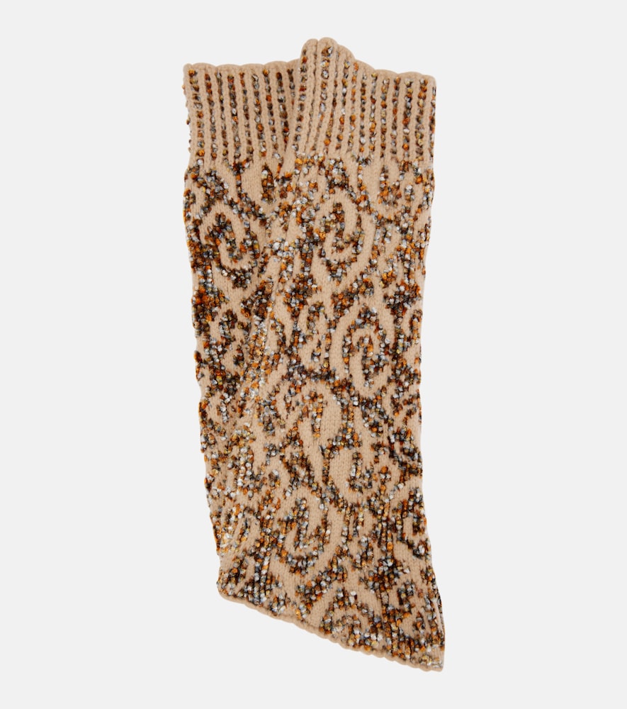 Dries Van Noten Dries Van Noten Wool-blend fingerless gloves　ドリス ヴァン ノッテン ウール混指なし手袋
