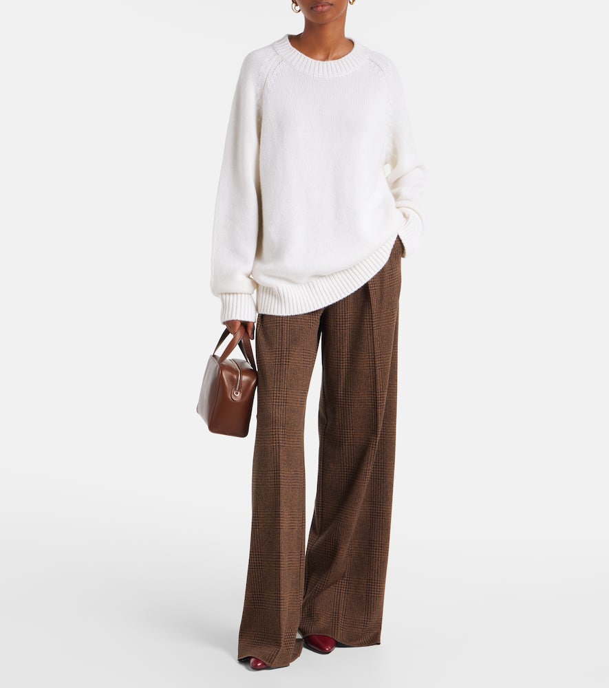 Lisa Yang Anine Cashmere Sweater In White