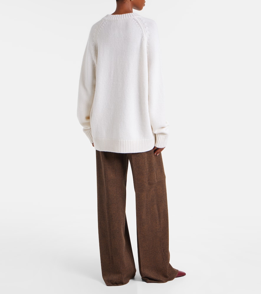 Lisa Yang Anine Cashmere Sweater In White