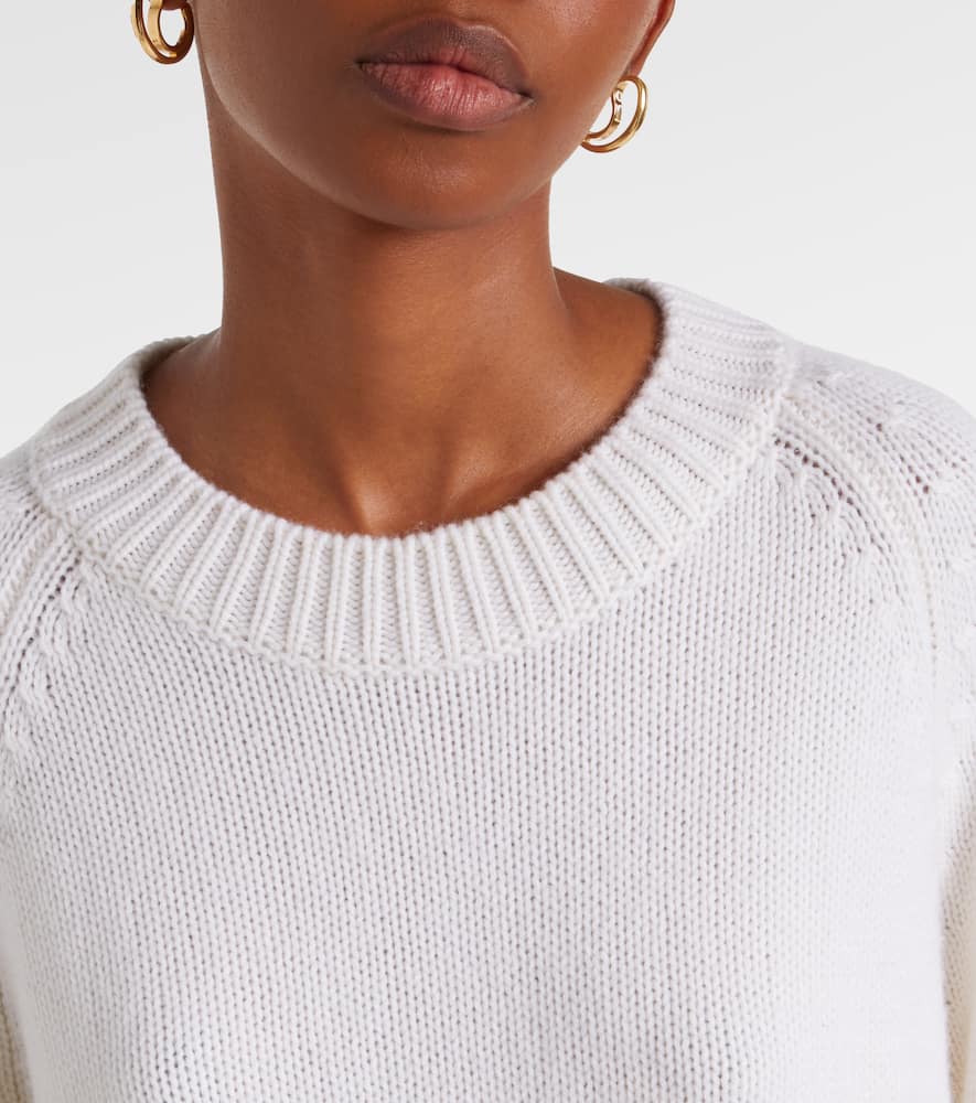 Lisa Yang Anine Cashmere Sweater In White