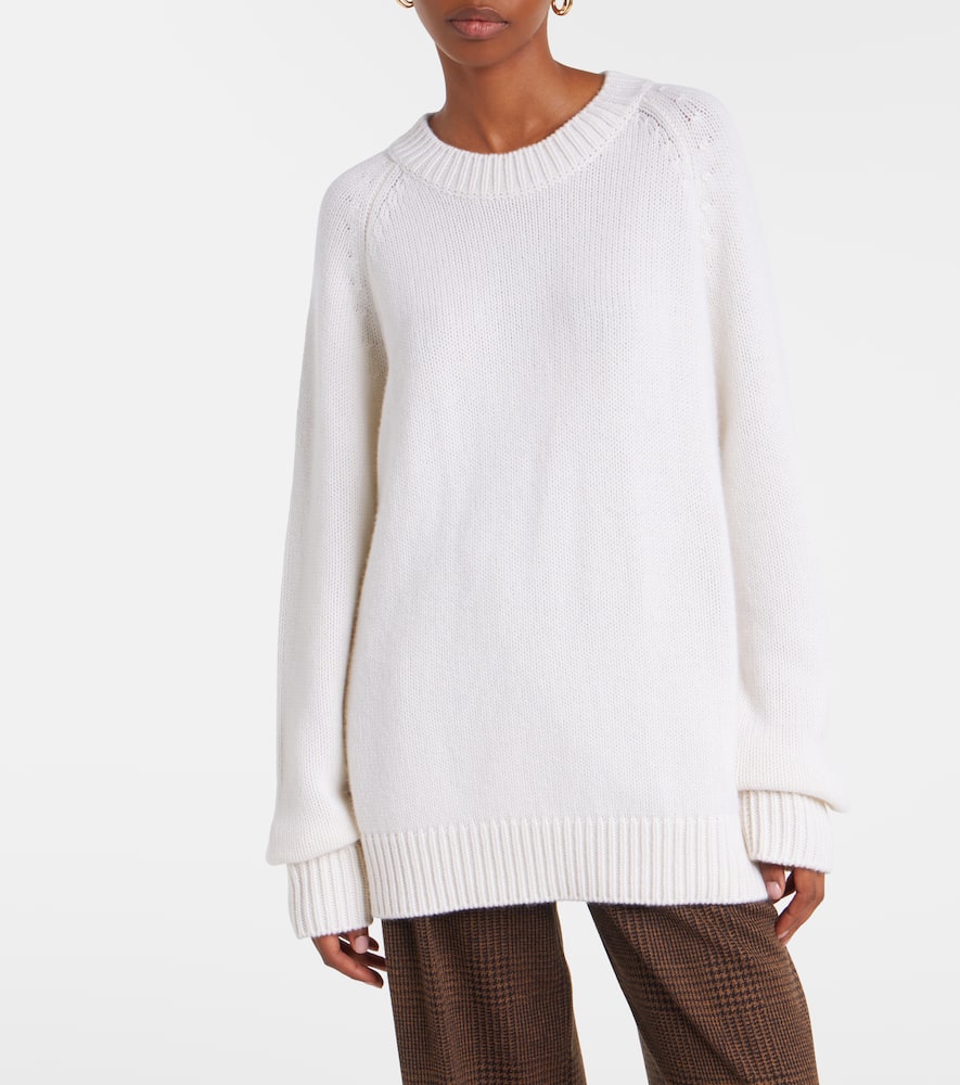 Lisa Yang Anine Cashmere Sweater In White