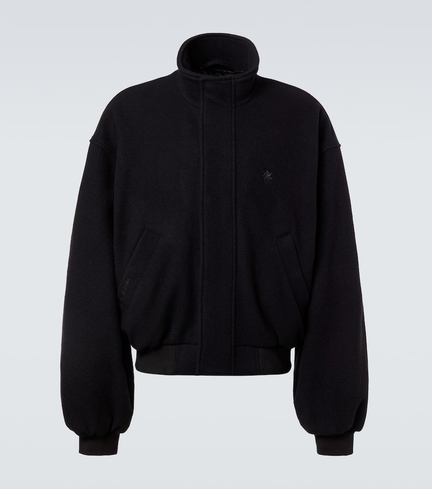 Balenciaga Garde-robe Wool Jacket In Black
