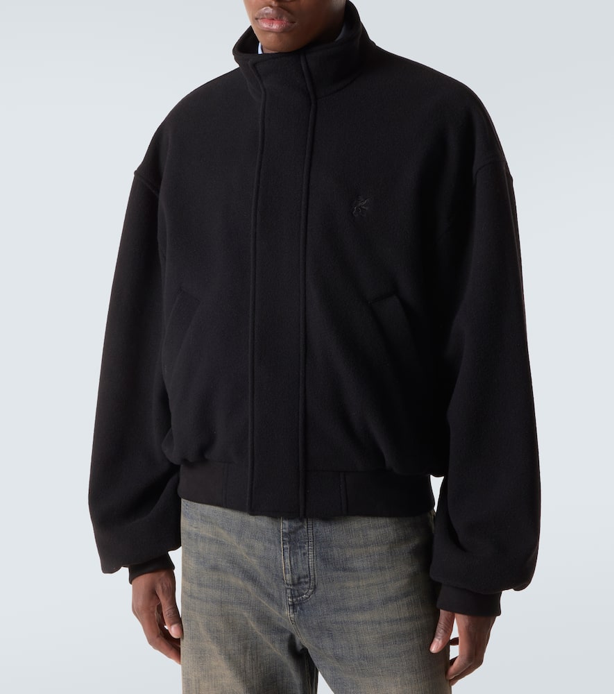 Balenciaga Garde-robe Wool Jacket In Black