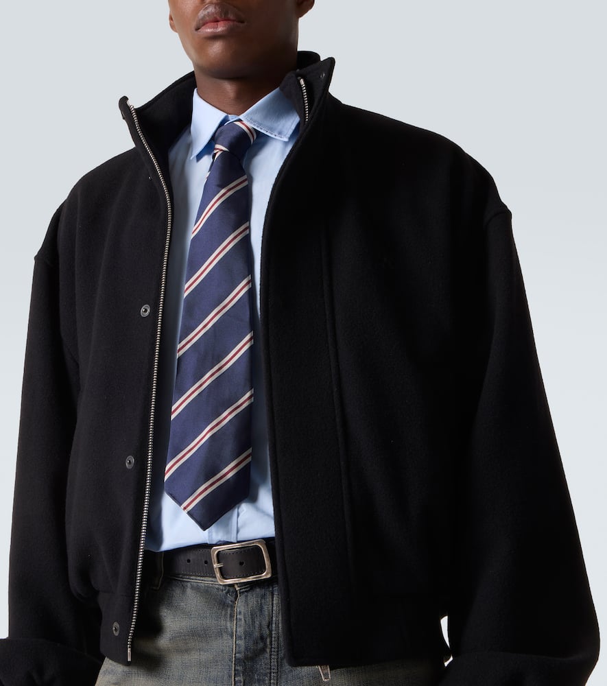 Balenciaga Garde-robe Wool Jacket In Black