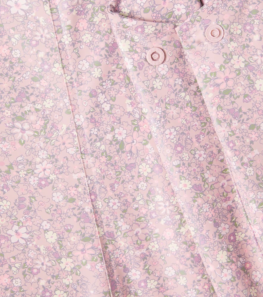 Wheat Charlo Floral Technical Overalls In Pink