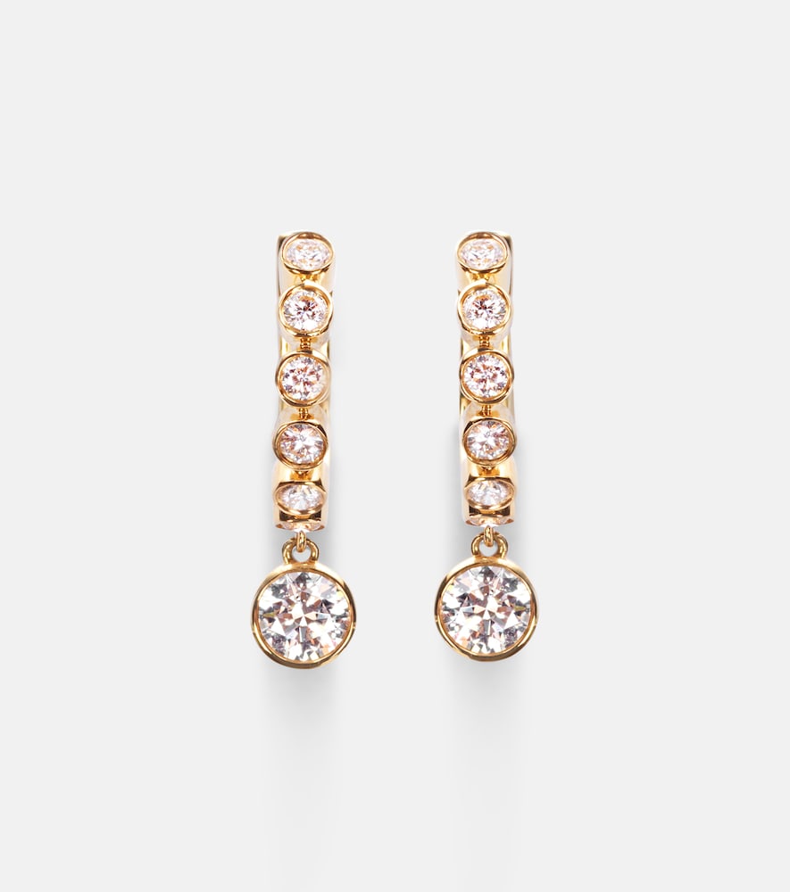 Anita Ko Melrose 18kt gold huggie earrings with diamonds