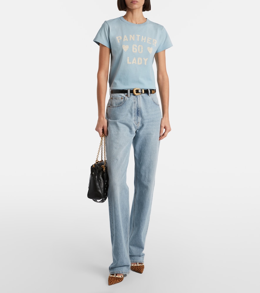 Valentino Printed cotton jersey T-shirt
