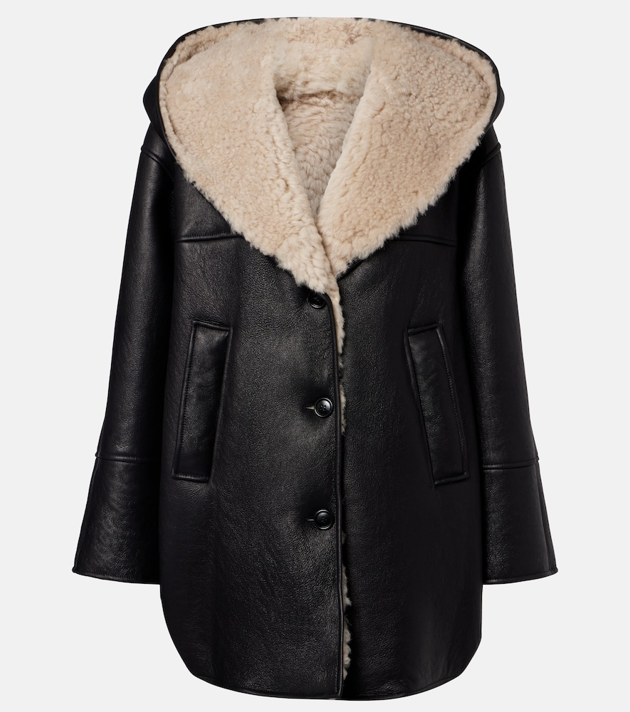 Alaia Alaïa Shearling-lined leather coat