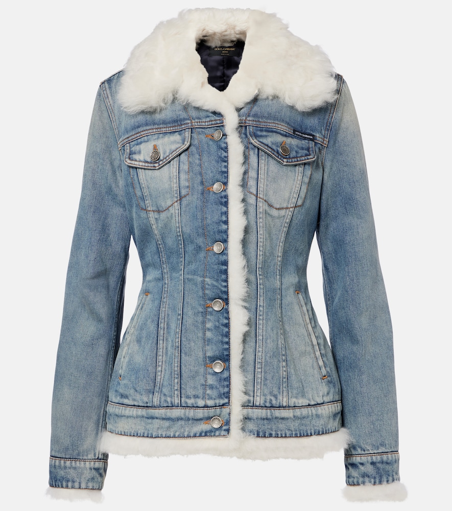 DolceGabbana Veste en denim et shearling 3750 €