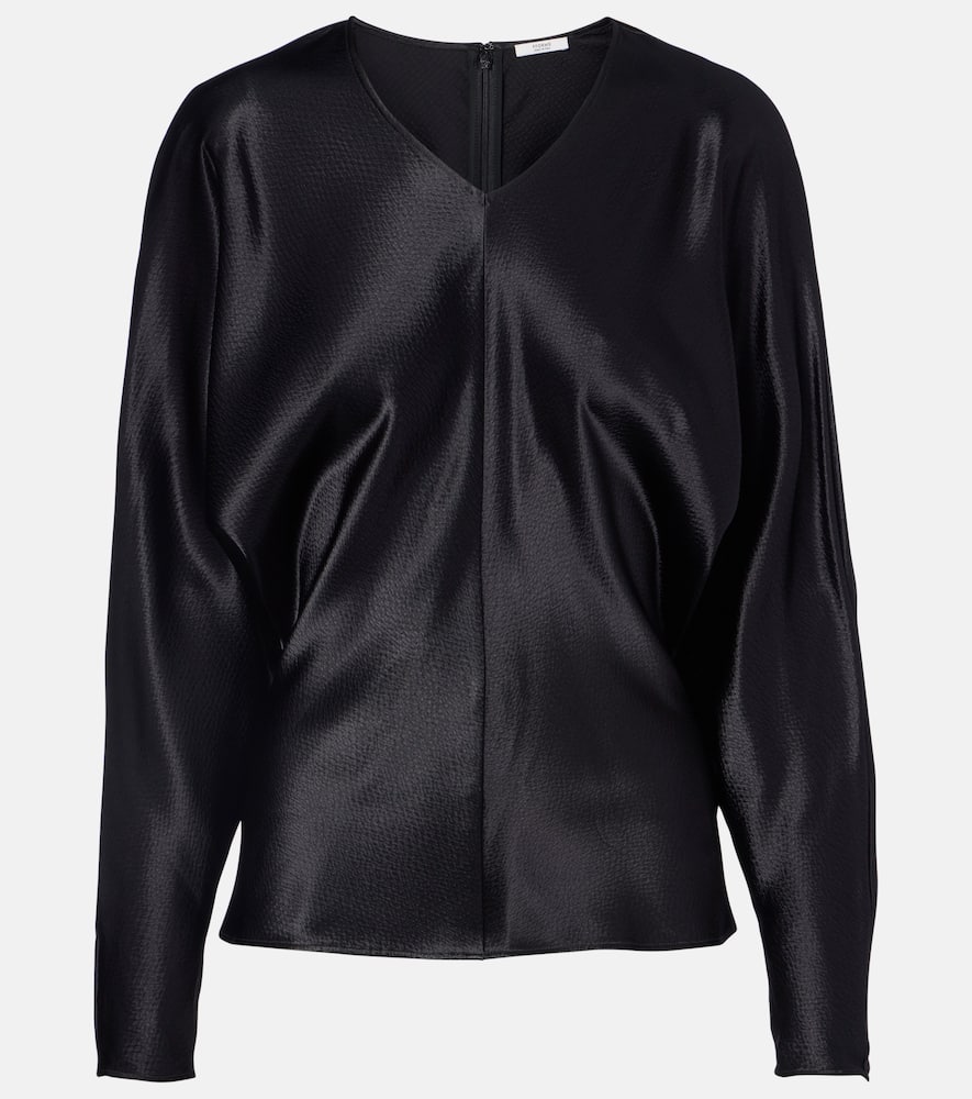 Fforme Gemma Satin Top In Black