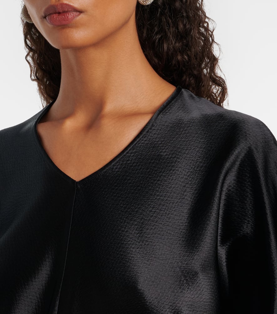 Fforme Gemma Satin Top In Black