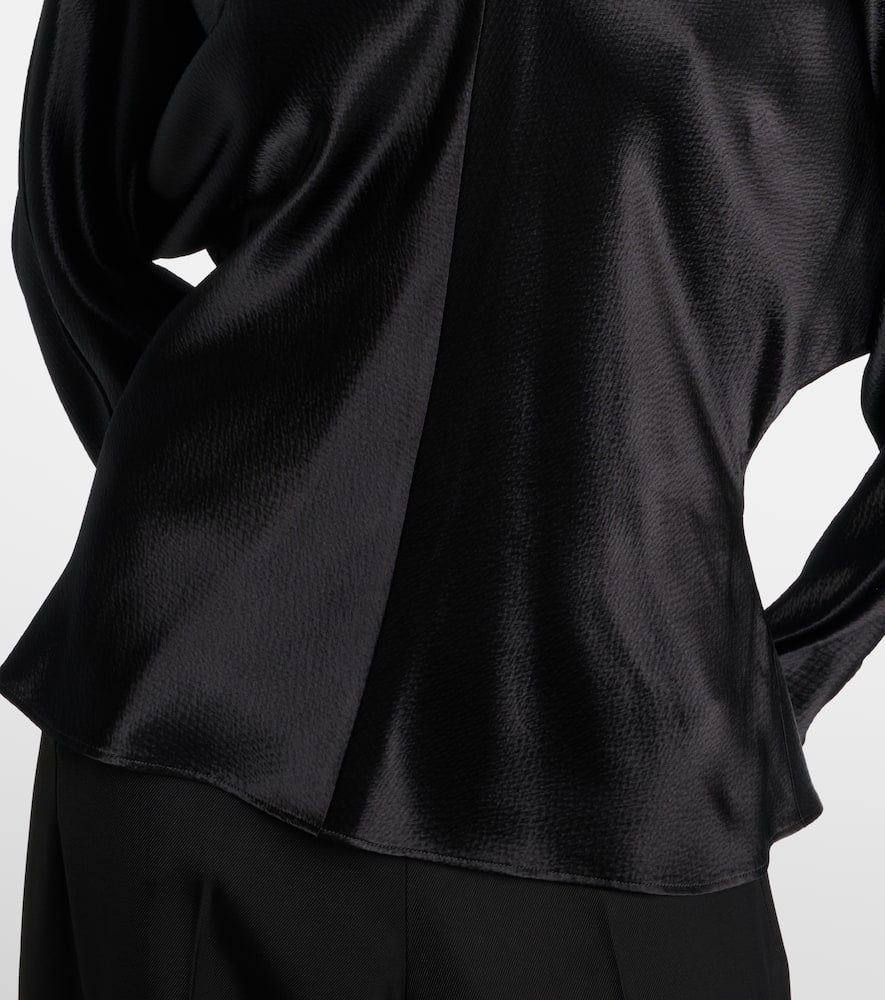 Fforme Gemma Satin Top In Black