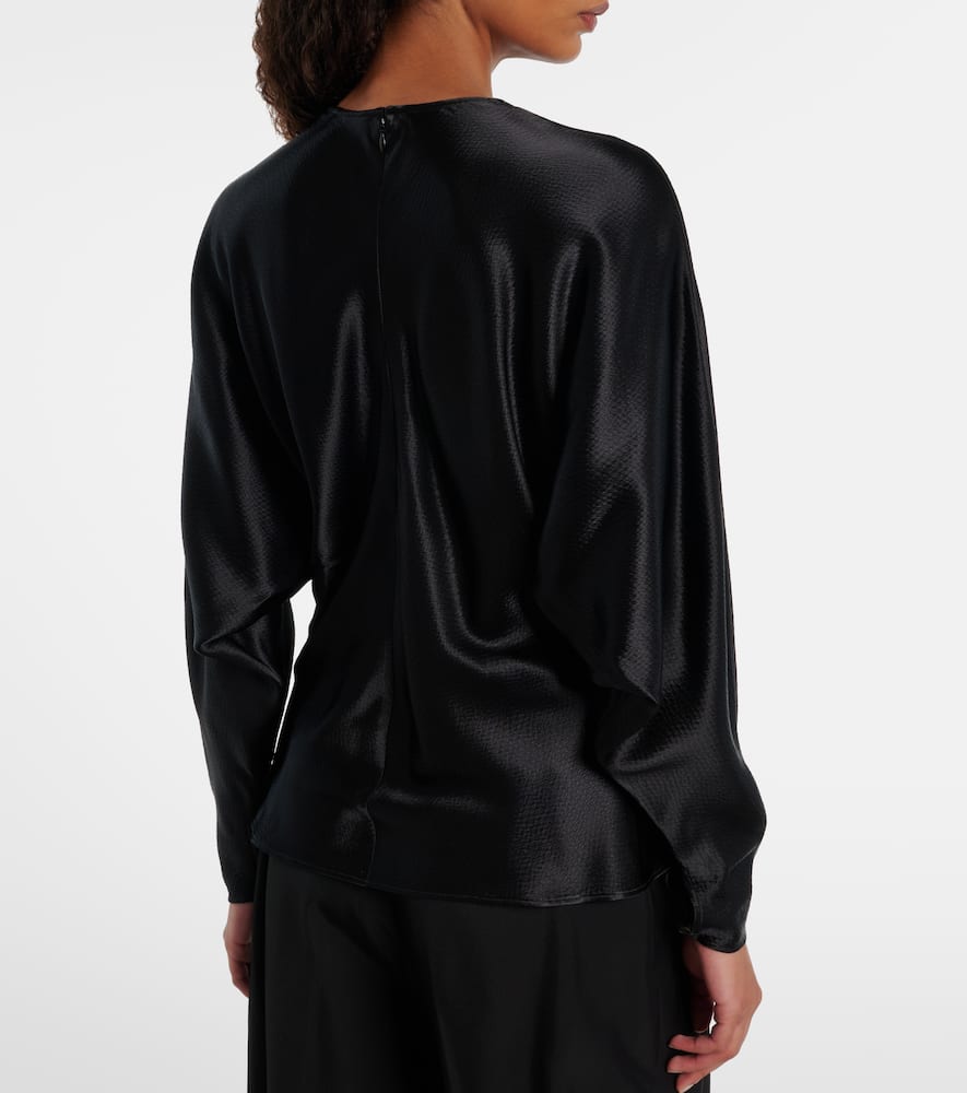 Fforme Gemma Satin Top In Black