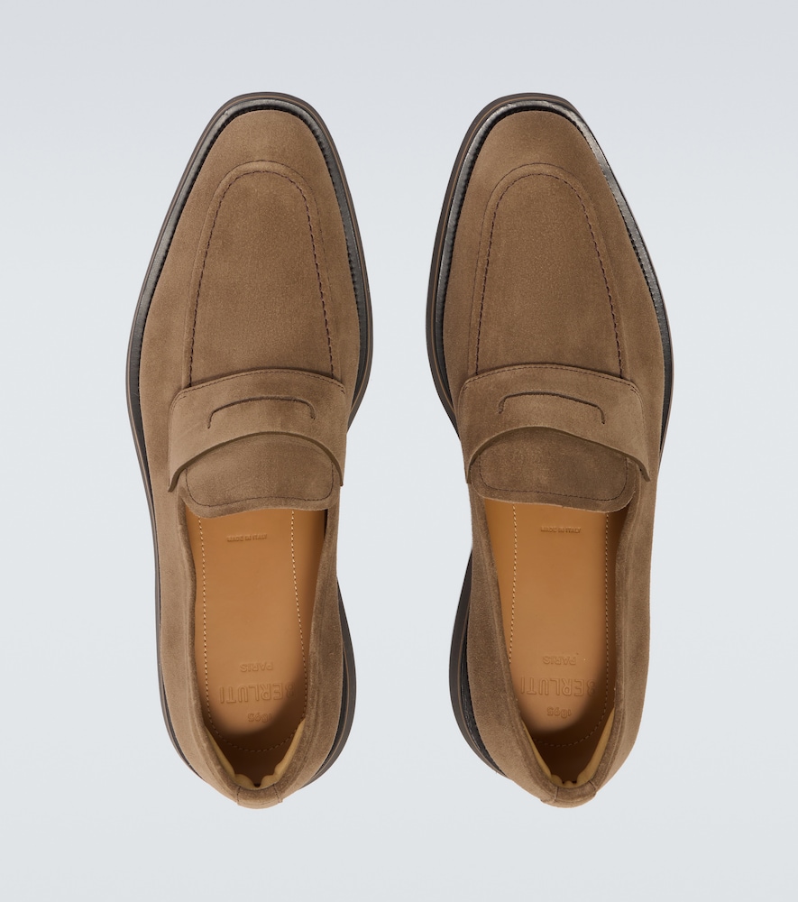  Berluti Berluti Alessio Suede Penny Loafer 