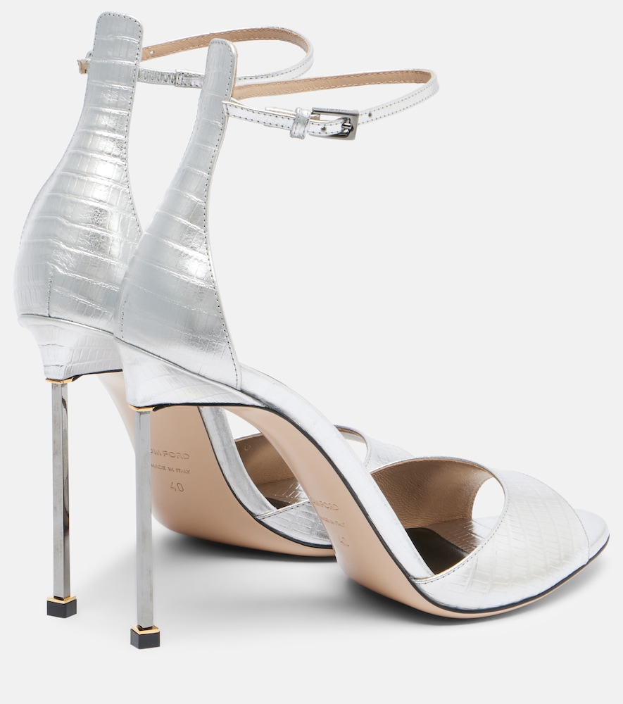 Tom Ford Tom Ford Sandalen Spire Aus Metallic-leder 