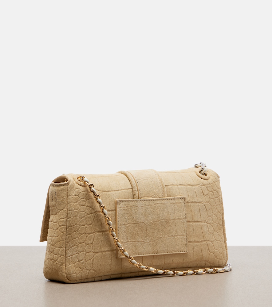  Jacquemus Jacquemus Schultertasche Bambino chaîne Aus Veloursleder 