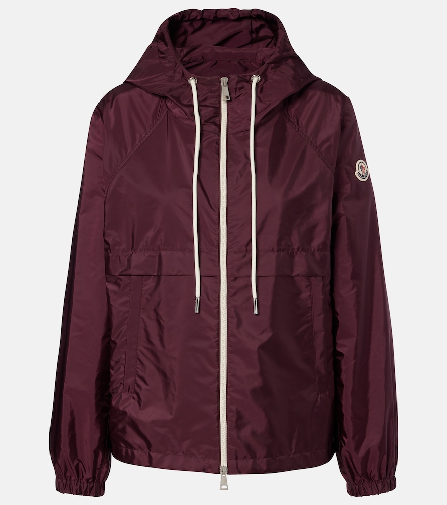 Moncler Women's Burgundy Coquelicot Technical Jacket UK Size 18 - Mytheresa