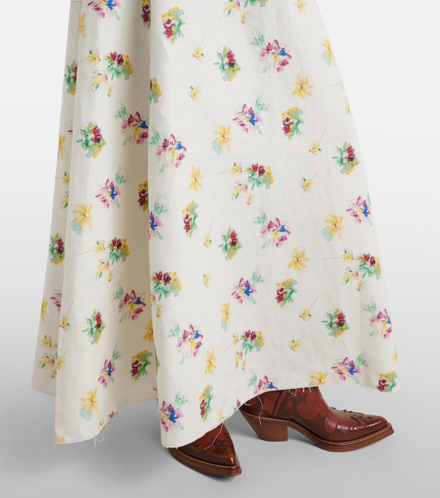 Gabriela Hearst Gabriela Hearst Maxikleid Ranya Aus Leinen 
