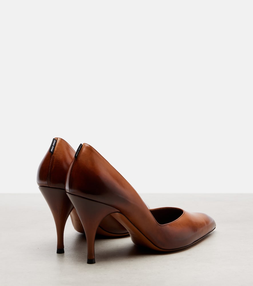  Miu Miu Miu Miu 85 Leather Pumps 