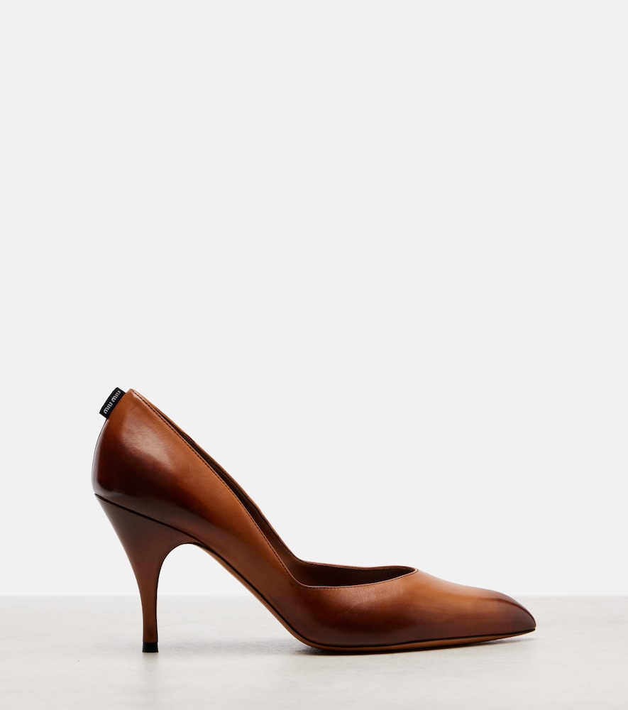  Miu Miu Miu Miu 85 Leather Pumps 