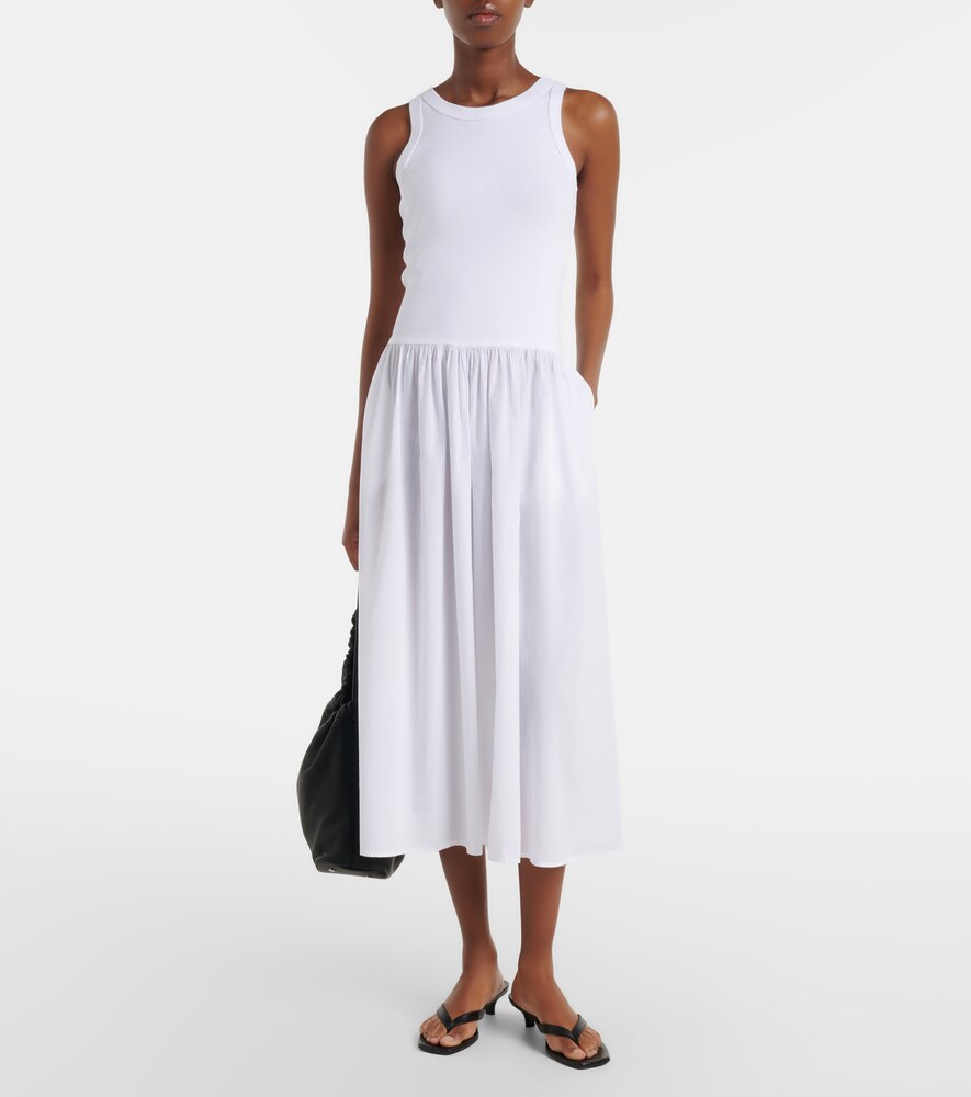 Velvet Amelia cotton-blend midi dress