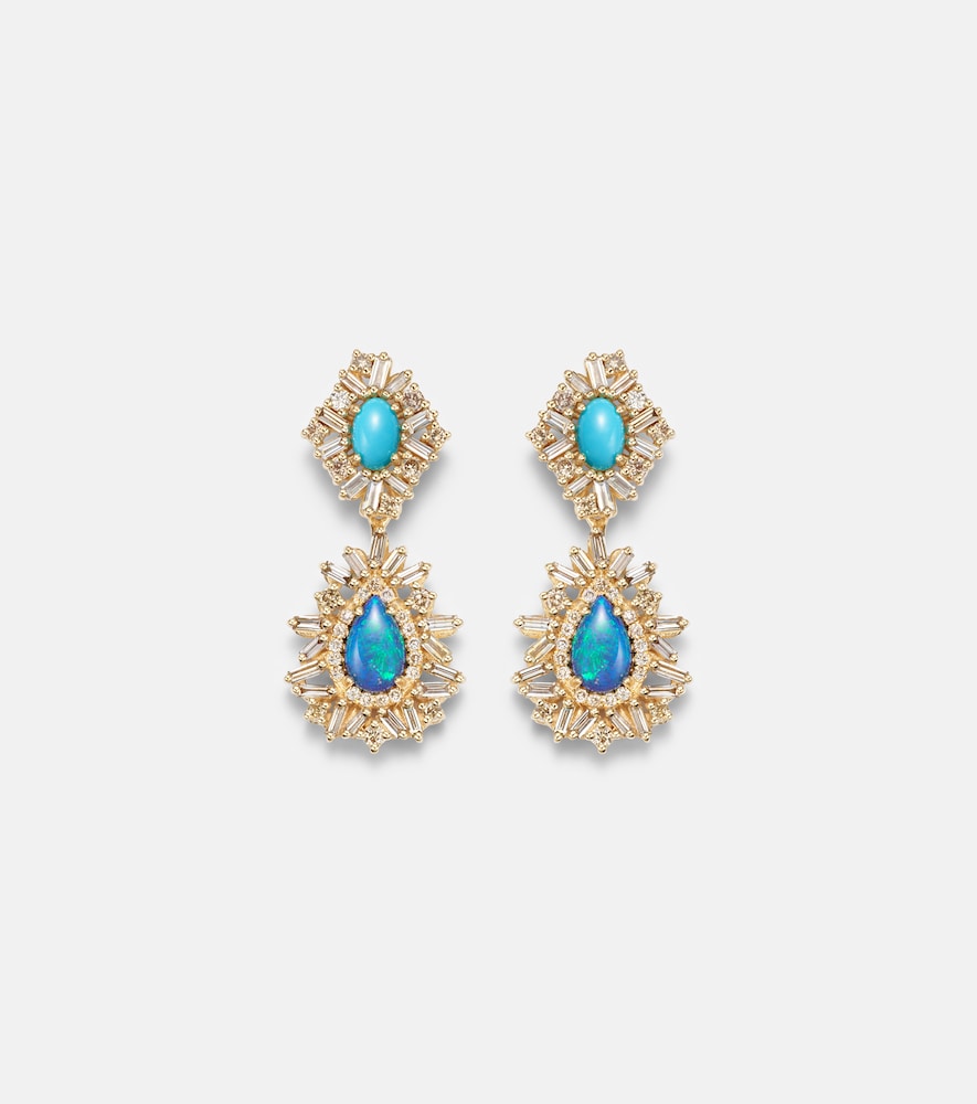 Suzanne Kalan 18kt Gold (750/1000) Earrings With Gemstones