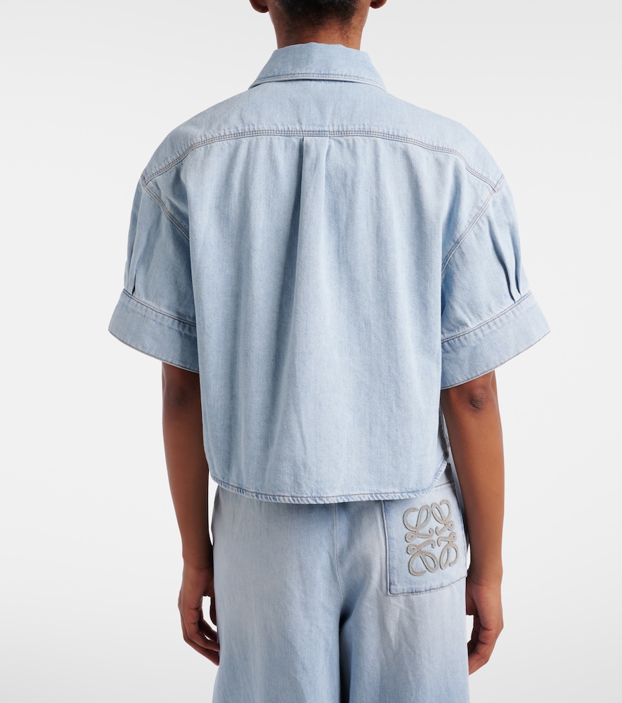  Loewe Loewe Paula's Ibiza Cropped-jeanshemd Anagram 