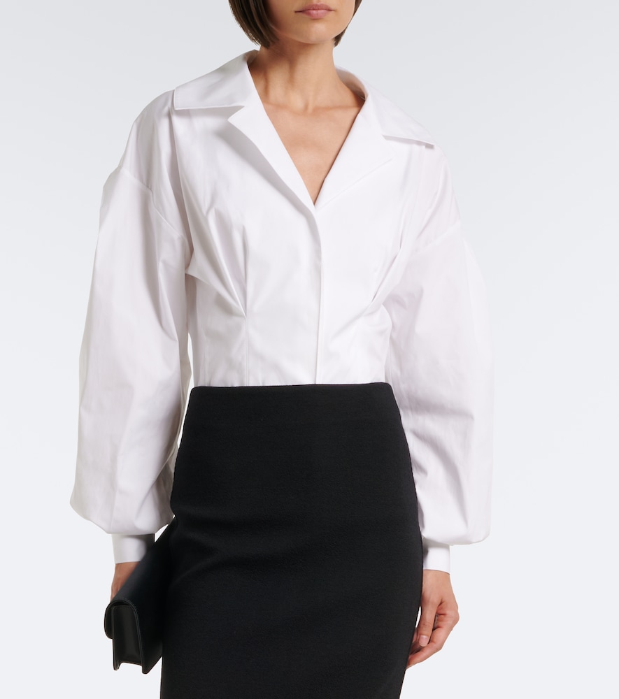 Cotton-Blend Poplin Shirt