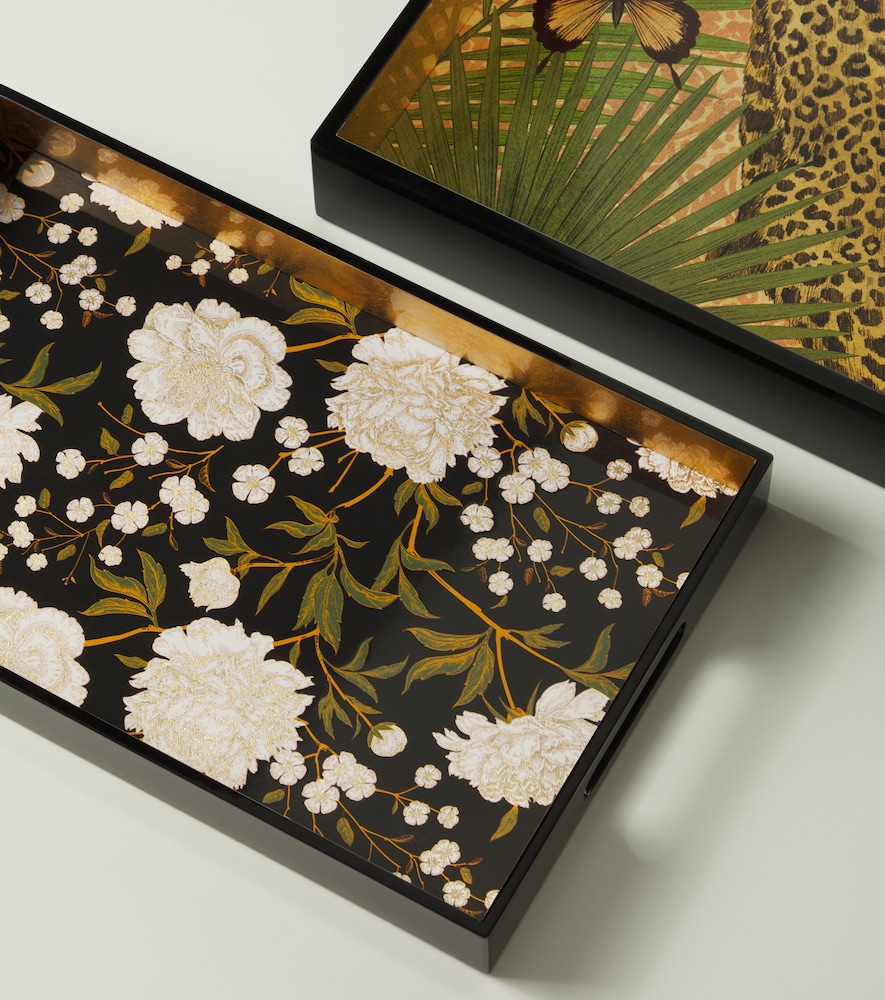 Les-ottomans Les-ottomans Tablett Floral 