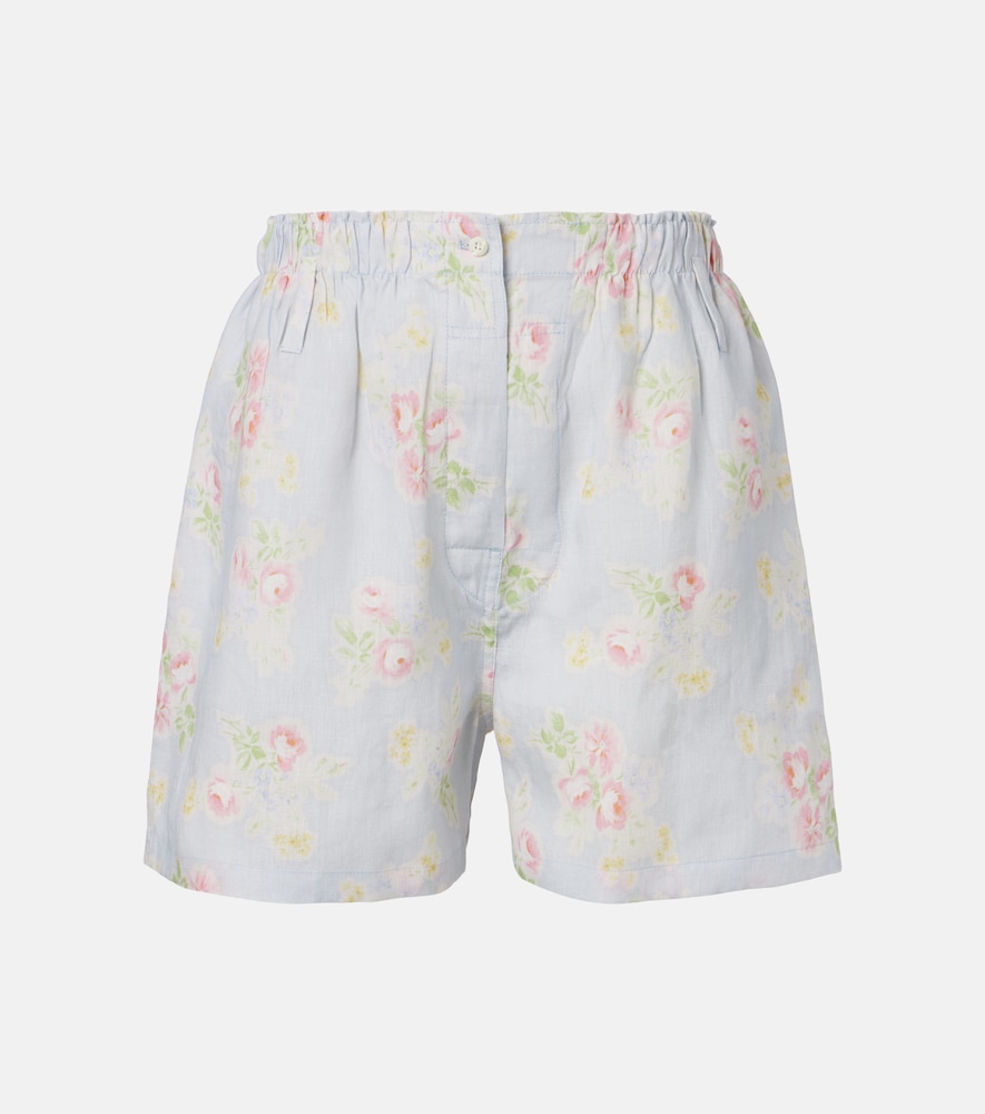 Shorts con stampa floreale