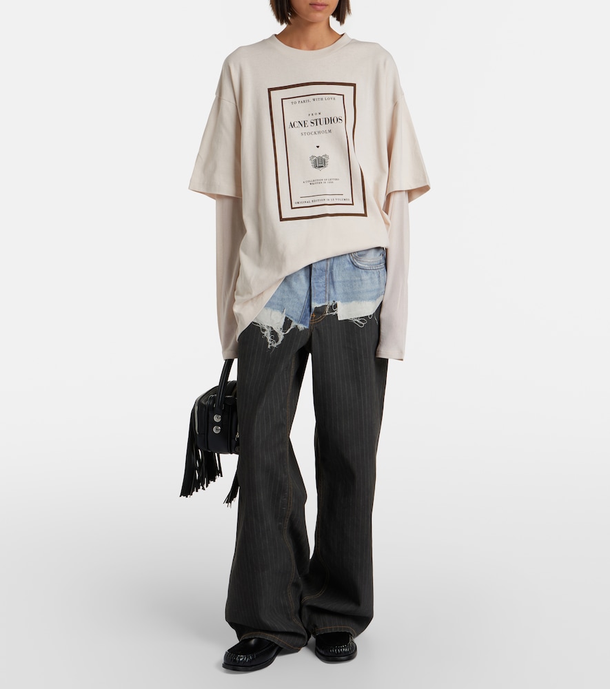 Layered Logo Cotton Jersey T-Shirt