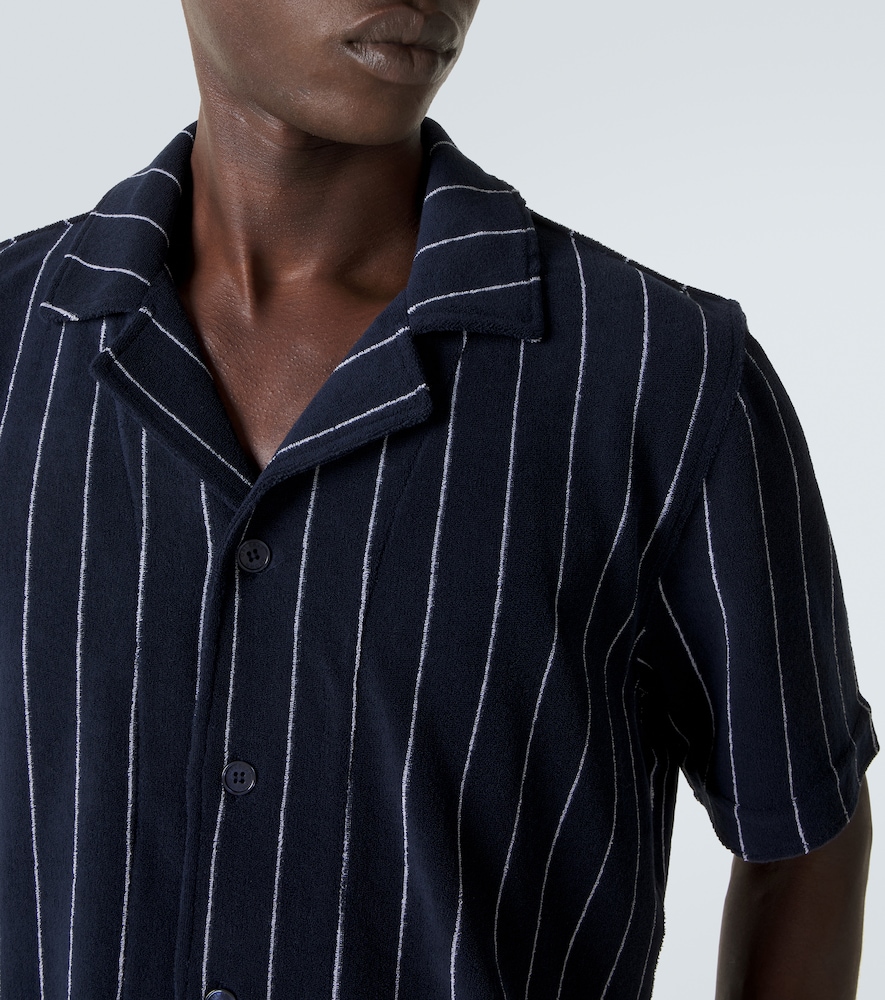 Hawkin Striped Cotton Terry Shirt