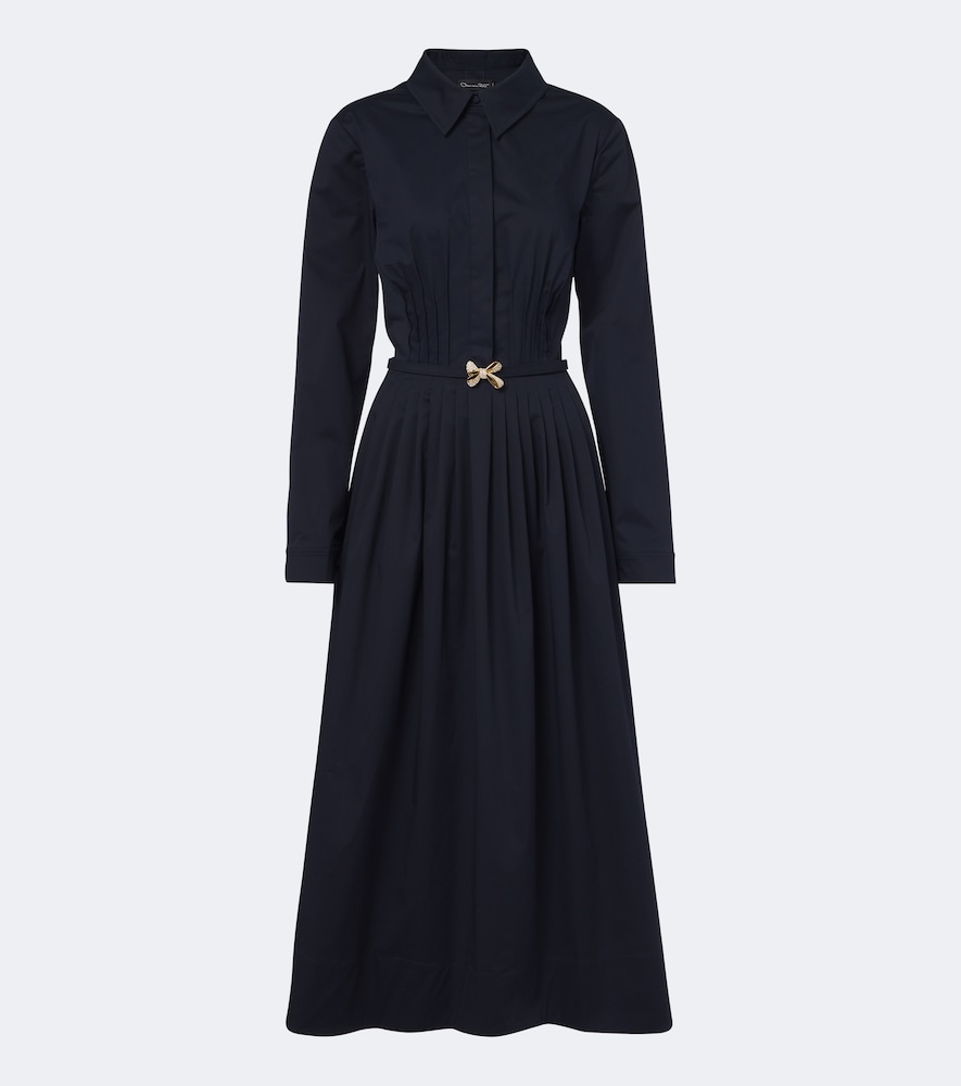 Oscar de la Renta Robe chemise en coton ceinture 3490$