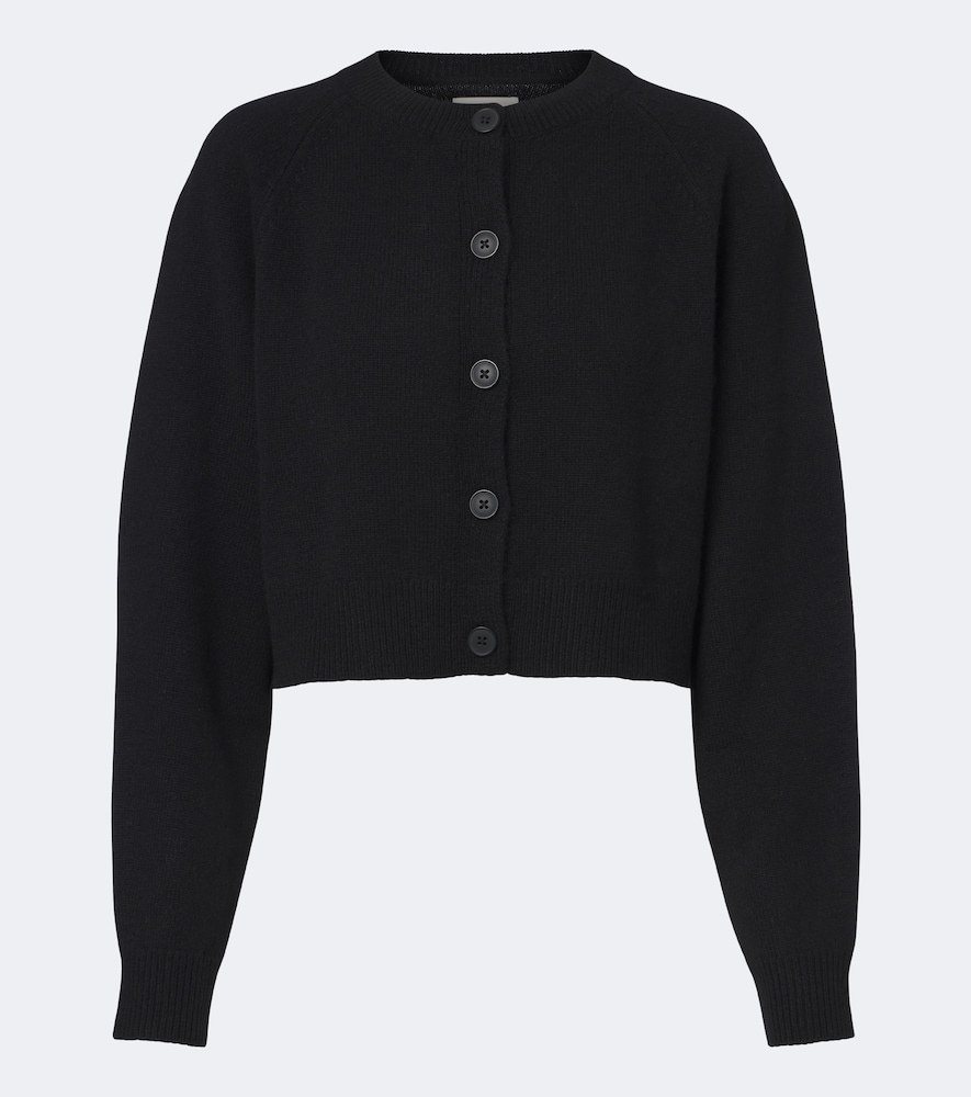 Loulou De Saison Women's Black Heike Cropped Cashmere Cardigan UK Size 8 - Mytheresa