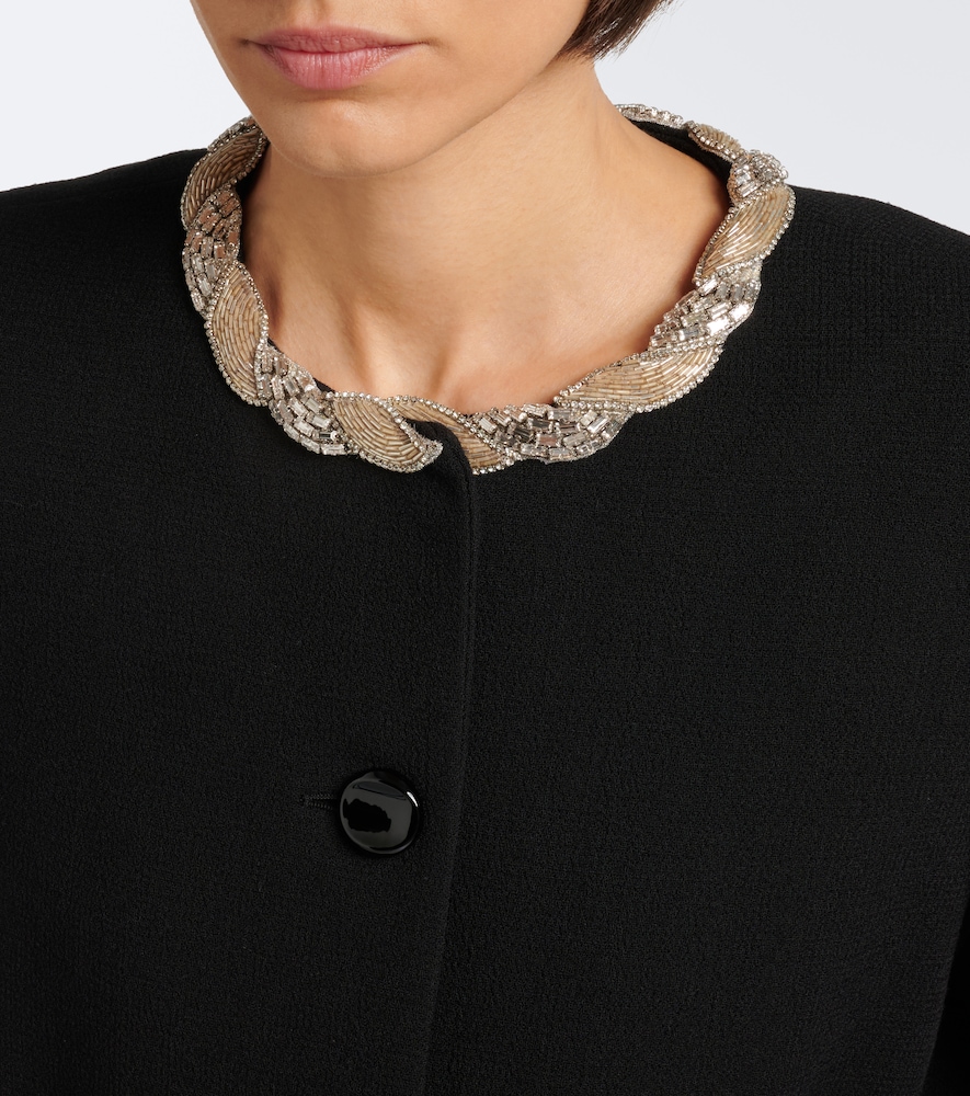 Garavani Embellished Virgin Wool Crêpe Jacket