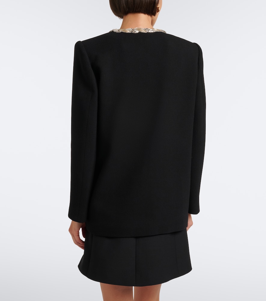 Garavani Embellished Virgin Wool Crêpe Jacket